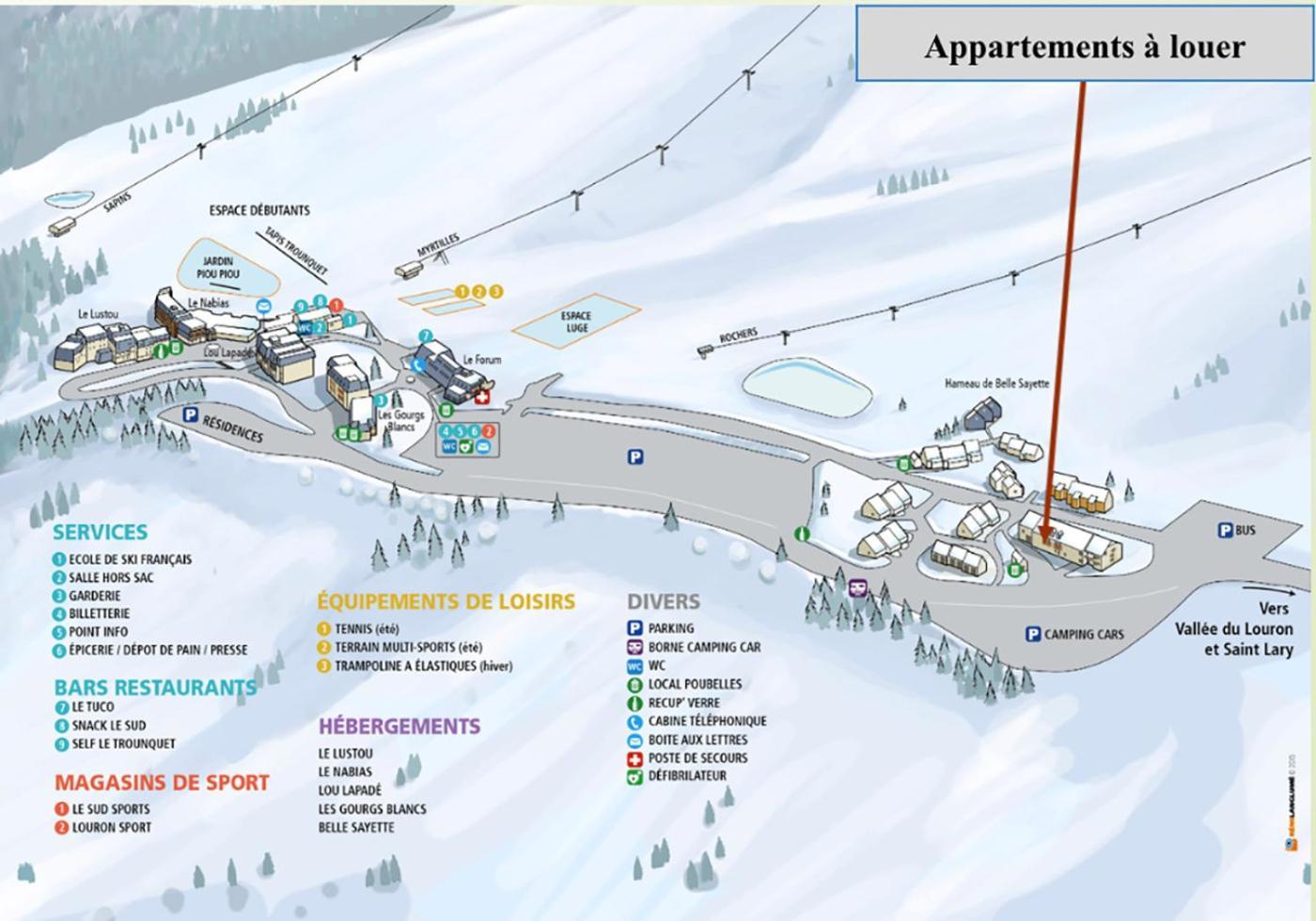Belle Sayette - A 200M Des Pistes - Pour 8 Personnes Appartement Génos Buitenkant foto